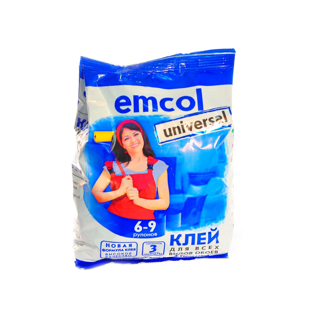 Клей для всех видов обоев, EMCOL, 200 г клей для всех видов обоев экокласс emcol супер экспресс 200 г