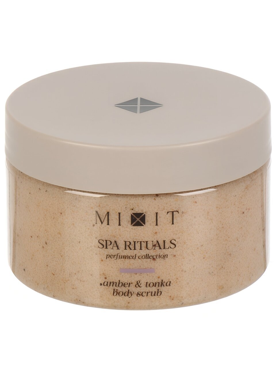 Скраб для тела Mixit, Spa Rituals, 300 г, с ароматом амбры и бобов тонка