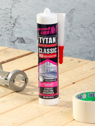Клей монтажный Tytan, универсальный, 310 мл, 62949, Classic Fix