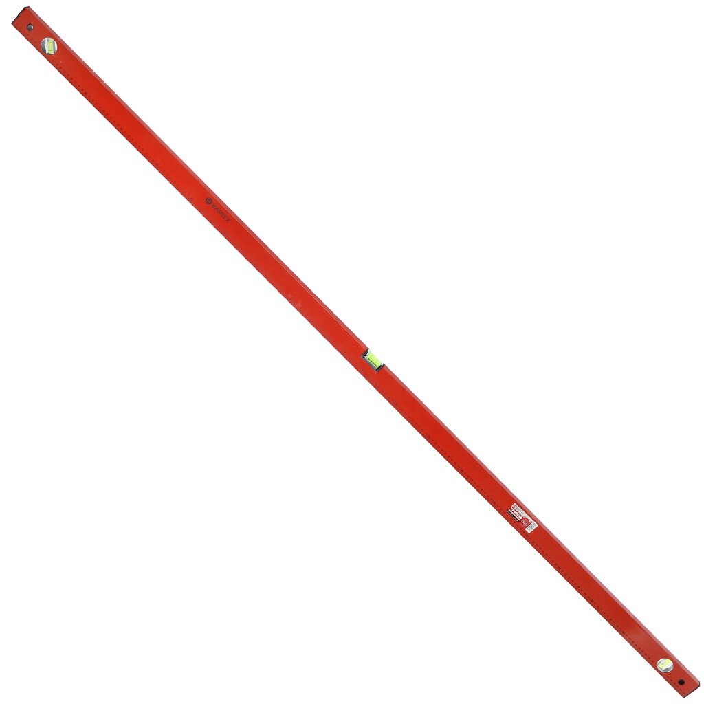 Уровень алюминий, 2000 мм, 3 глазка, линейка, красный, Bartex деревообрабатывающий квадратный транспортир miter треугольник линейка инструменты компоновки красный