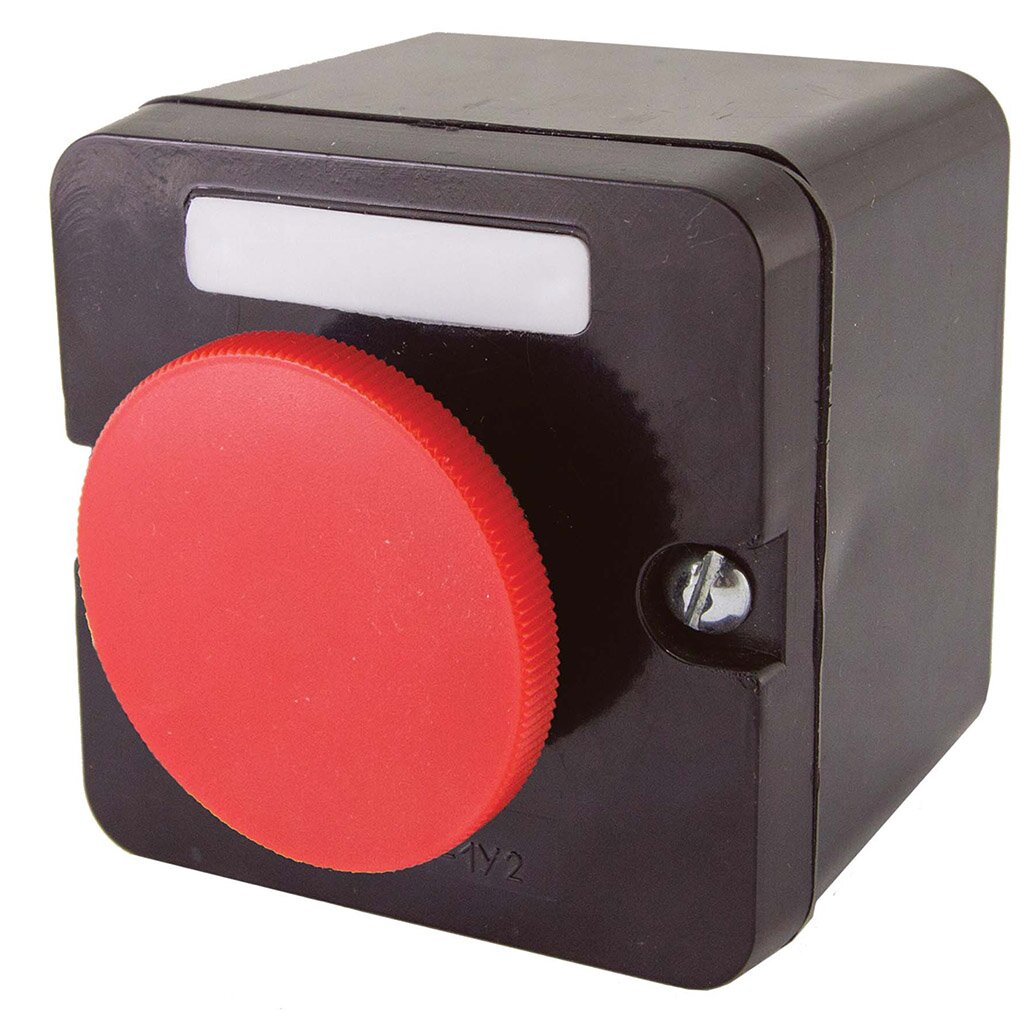 Пост кнопочный IP40, гриб, красный, TDM Electric, ПКЕ 112-1, SQ0742-0002