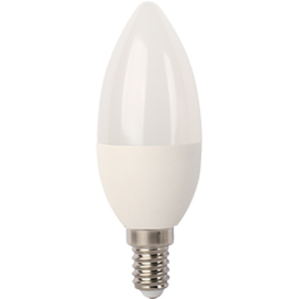 Лампа светодиодная E14, 7 Вт, 220 В, свеча, 4000 К, свет нейтральный белый, Ecola, LED лампа светодиодная e14 7 вт 60 вт свеча 4000 к свет холодный белый navigator
