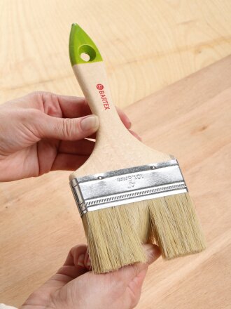 Кисть плоская, Bartex, Стандарт, 100 мм, 4 '', рукоятка дерево, 1117140