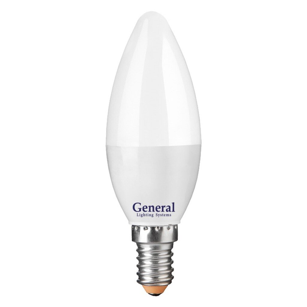 Лампа светодиодная E14, 20 Вт, 230 В, свеча, 4500 К, нейтральный белый свет, General Lighting Systems, GLDEN-CF, CF, 661474