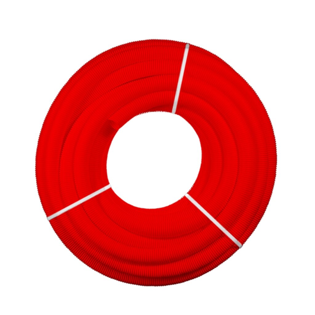 Шланг гофрированный Orio, 30 м, полипропилен, красный, ШГ25-6