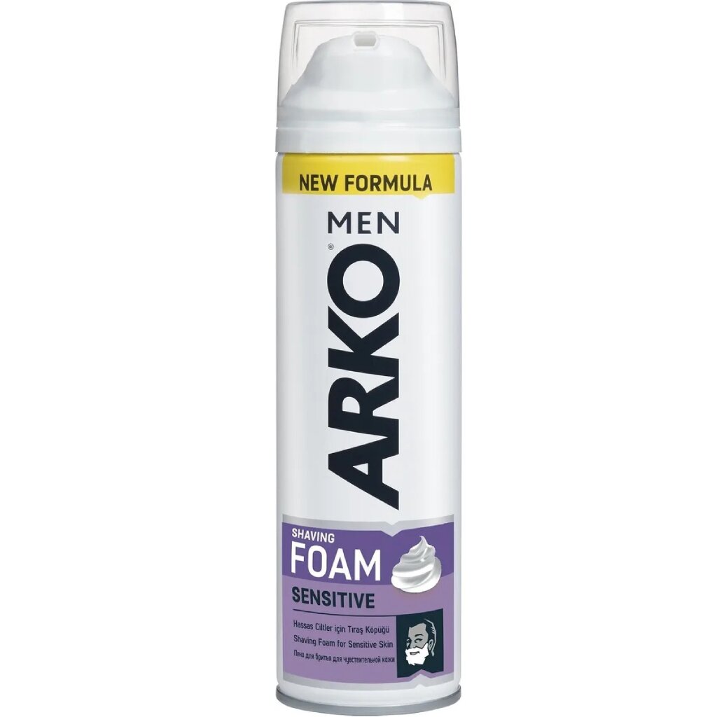 Пена для бритья, Arko Men, Extra Sensitive, 200 мл станок для бритья bic sensitive 3 4 шт