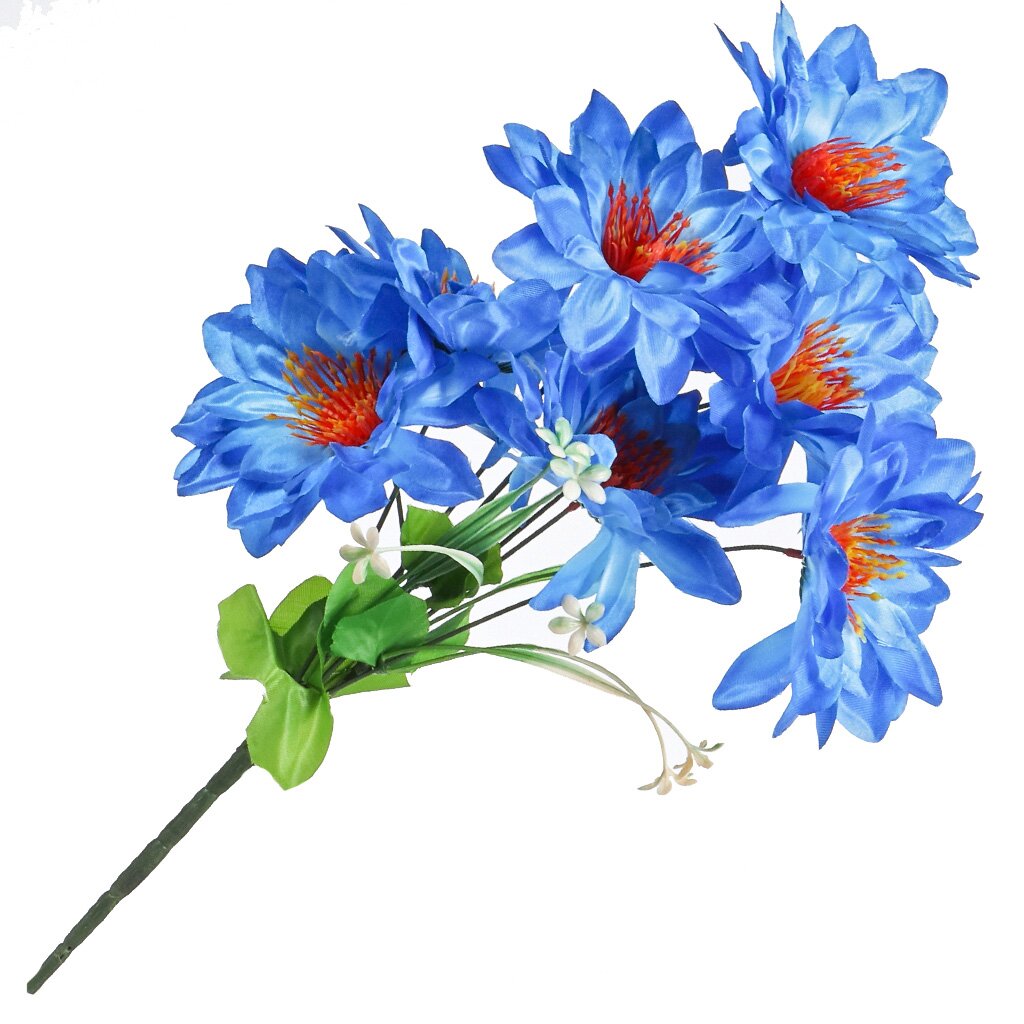 Цветок искусственный декоративный пасхальный, Георгин резной, 50 см, FY079 святой праведный федор ушаков