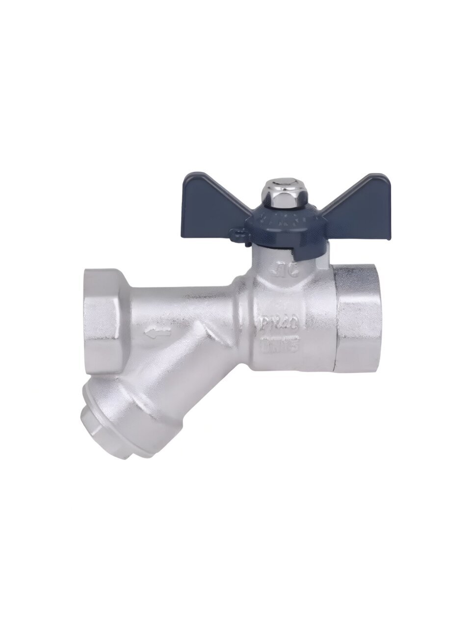 Кран для воды с фильтром 3/4&amp;quot;, г-г, латунь, ручка-бабочка, DN 20, AquaLink
