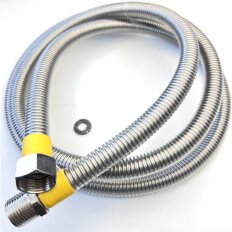 Подводка для газа 1/2"х1 м, г-ш, сильфон ПВХ, Tuboflex