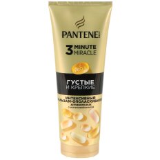 Бальзам-ополаскиватель для сухих и поврежденных волос, Pantene Pro-V, 3 Minute Miracle Густые и Крепкие, 220 мл