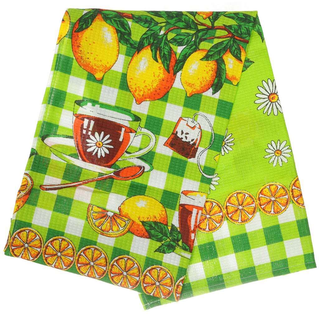 т Полотенце кух 45*70см вф Лимоны зеленые 4549/2-150