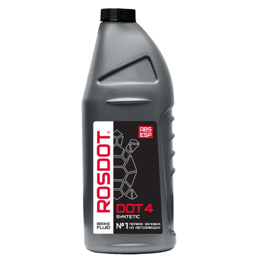 Тормозная жидкость Rosdot, Т4, 910 мл синтетическая трансмиссионная жидкость для акпп mag1