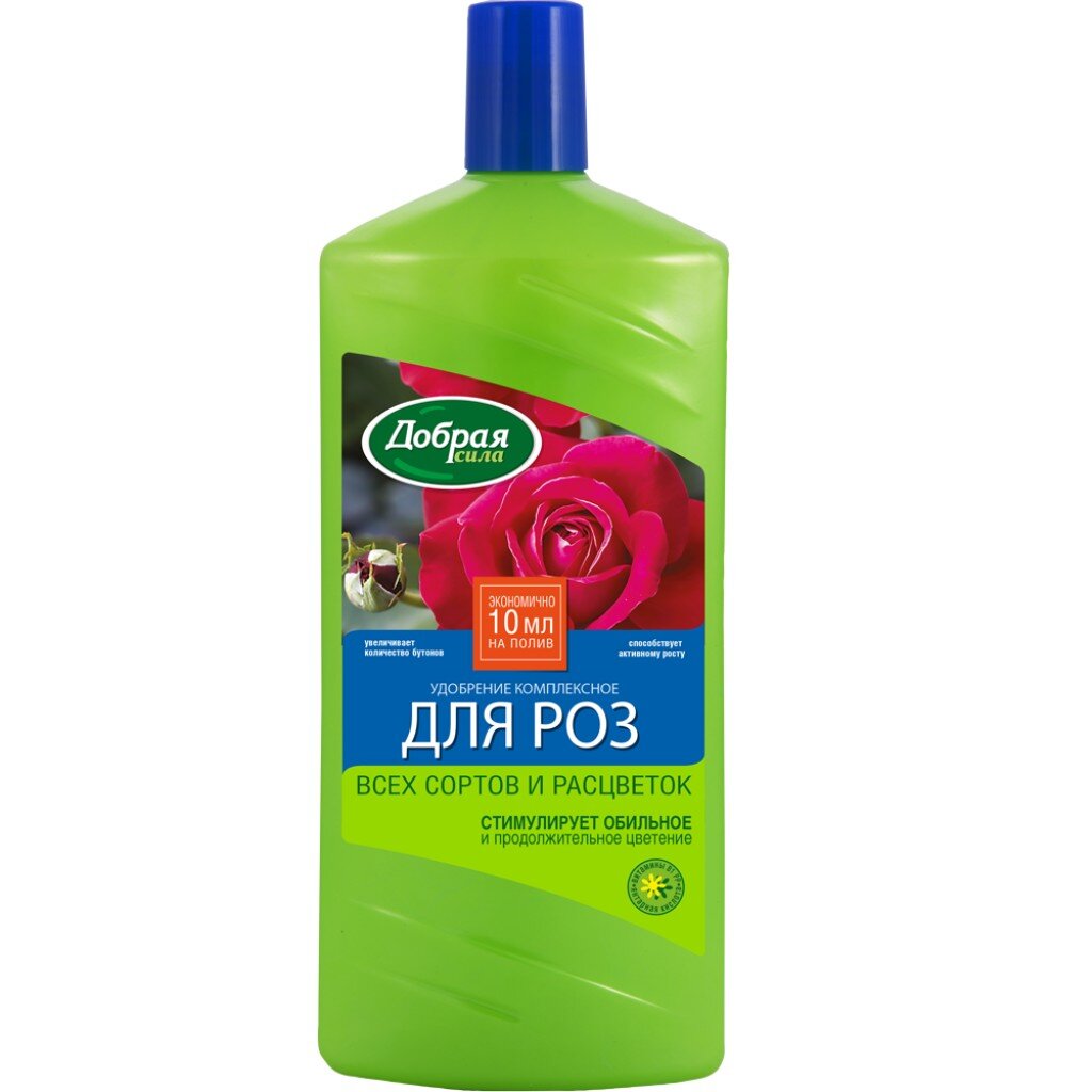 Удобрение для роз, органоминеральное, жидкость, 1 л, Добрая сила