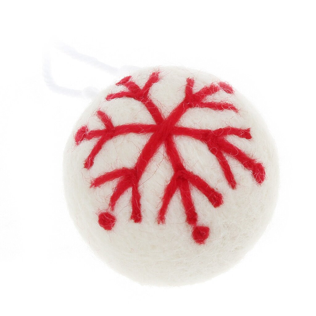 Елочный шар Monte Christmas, Снежинка, 18 см, войлок, упаковка пакет, N6351005