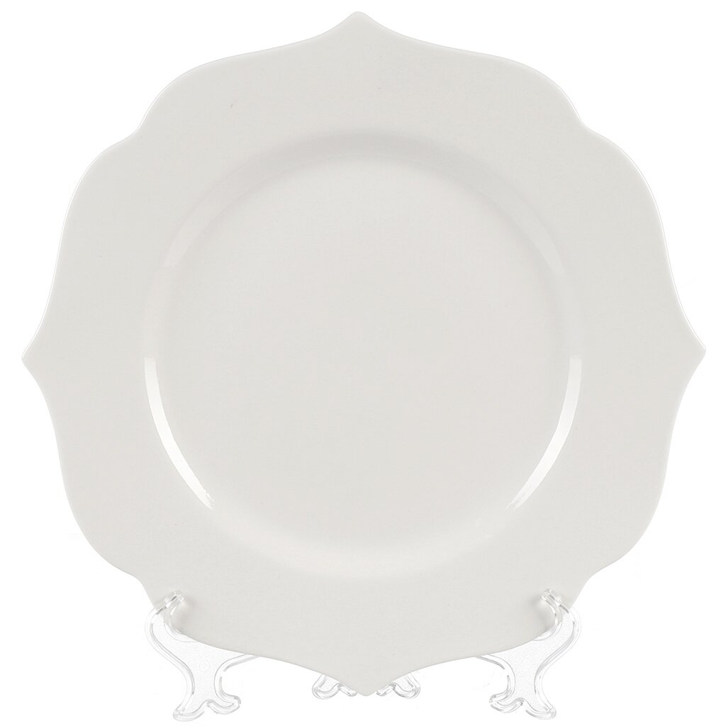 Тарелка обеденная, фарфор, 28 см, Belle, 0850071 тарелка фарфоровая обеденная доляна золотая нить d 25 3 см