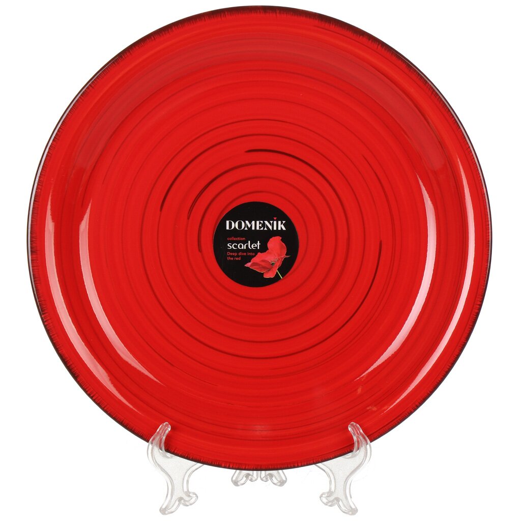 Тарелка обеденная, керамика, 26 см, круглая, Scarlet, Domenik, DMD001 scarlet nexus deluxe edition pc