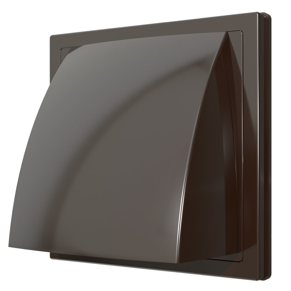 Выход стенной пластик, вентиляционный, установочный диаметр 100 мм, с обратным клапаном, коричневый, ERA, 1515К10ФВ вентиляционный выход изолированный технониколь d125 160 коричневый