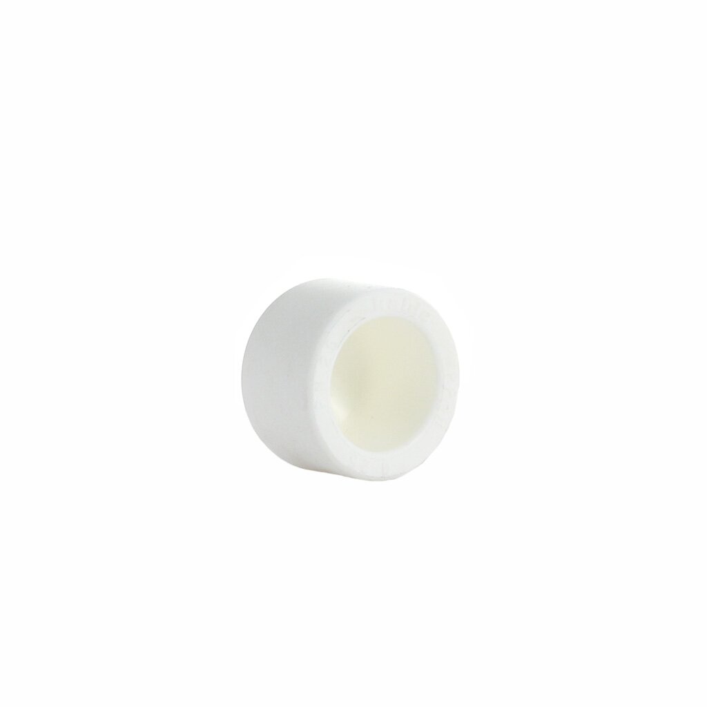 Заглушка полипропилен, d20 мм, белая, РосТурПласт заглушка для коллектора полипропилен d25 мм с воздухоотводом белая ростурпласт