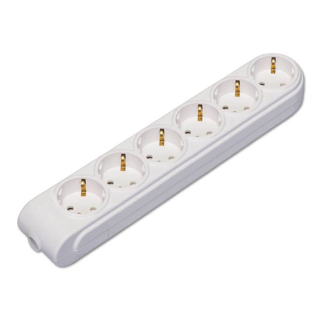 Колодка удлинителя 6-м с заземл. защ. шторки Makel N6210000