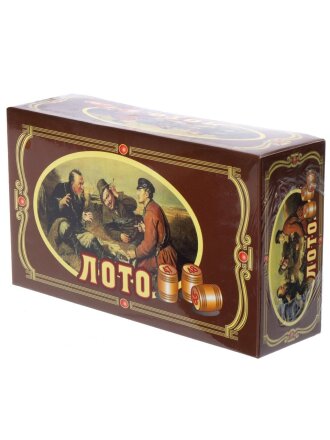 Игра настольная Лото, 18х10.5х5.5 см, пластик, Y6-6380