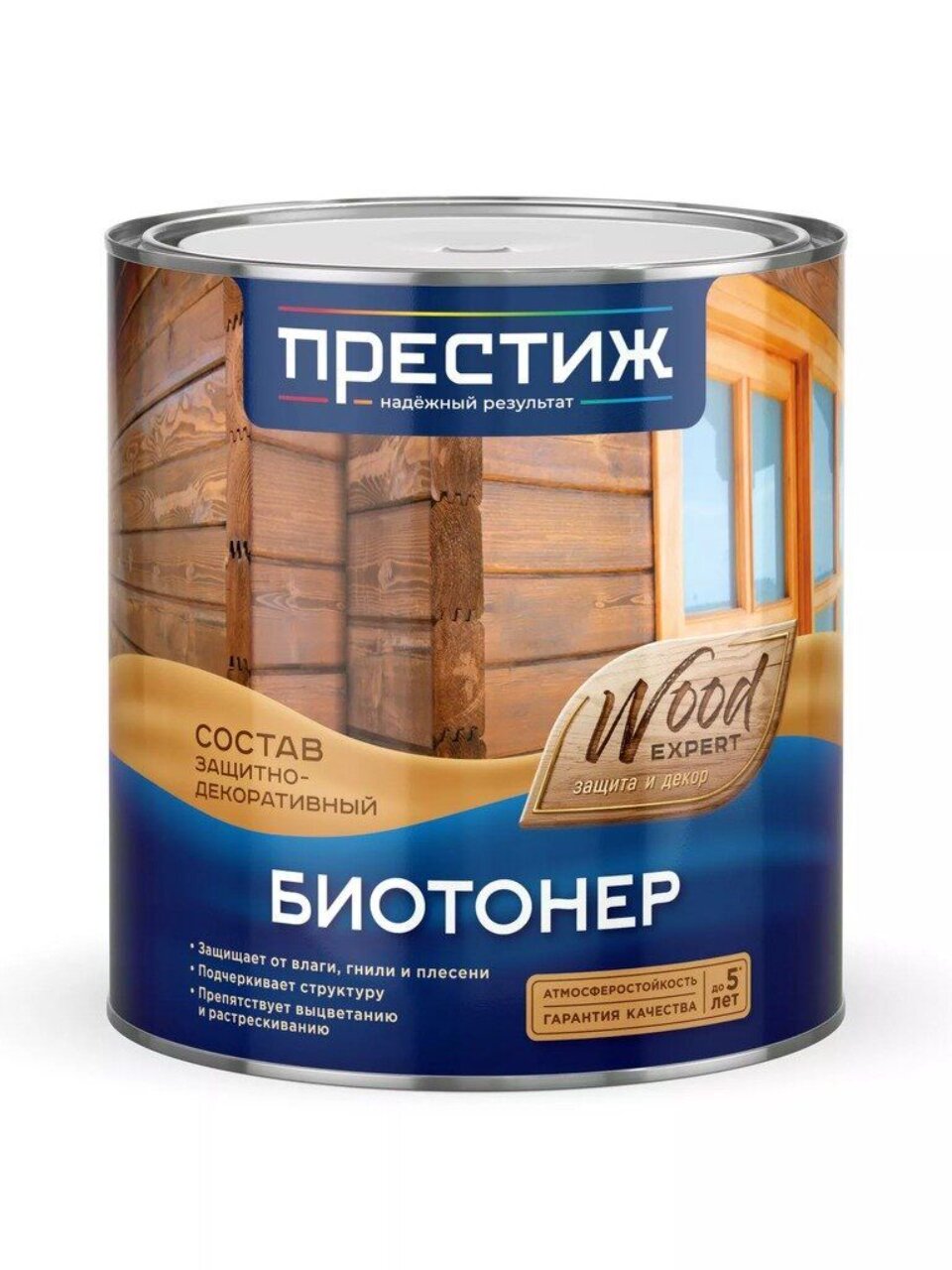 Пропитка Престиж, Биотонер, для дерева, красное дерево, 2.5 л