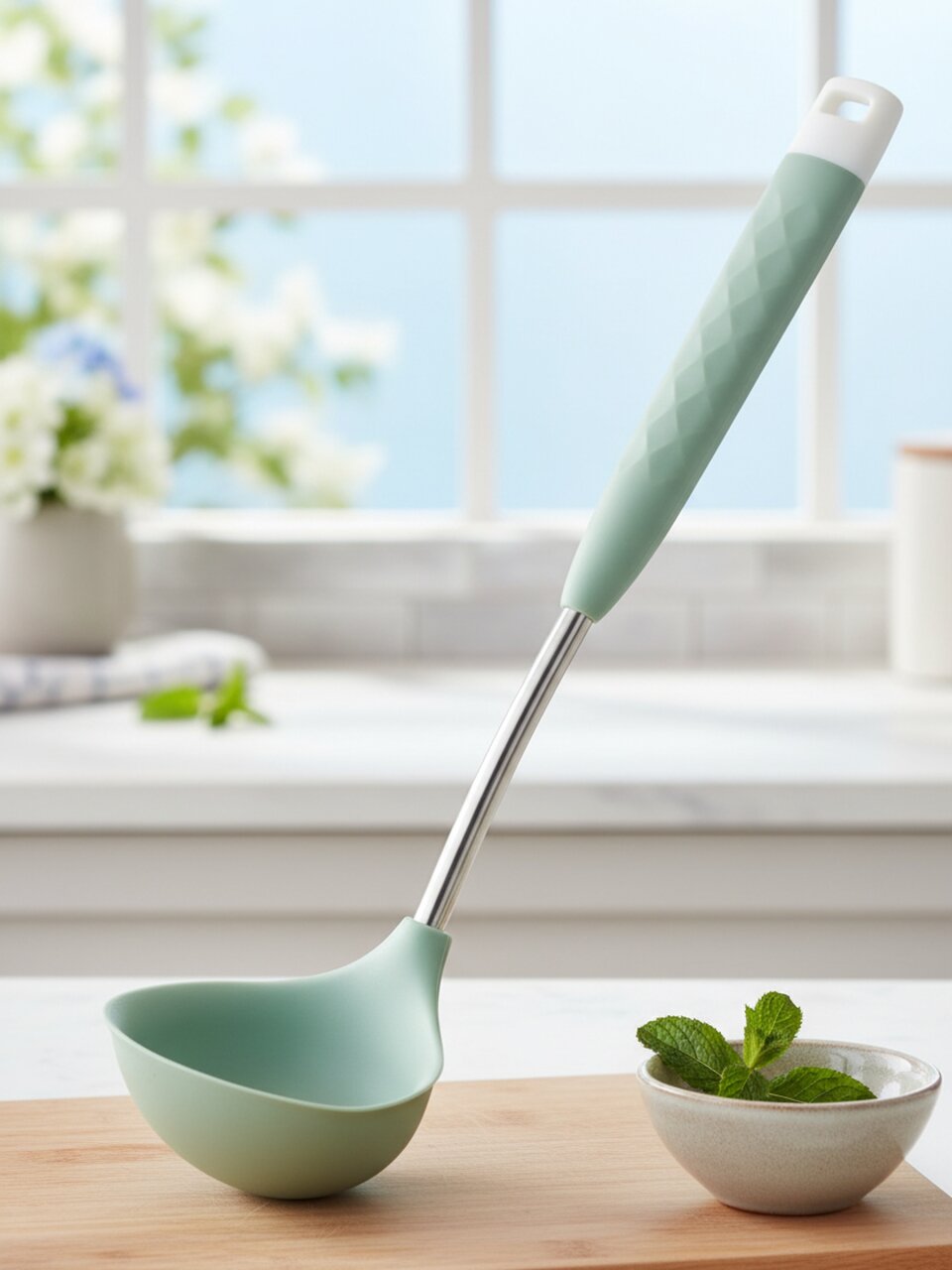 Половник силикон, 39 см, навеска, Atmosphere, Serenity Gardens, AT-K4499