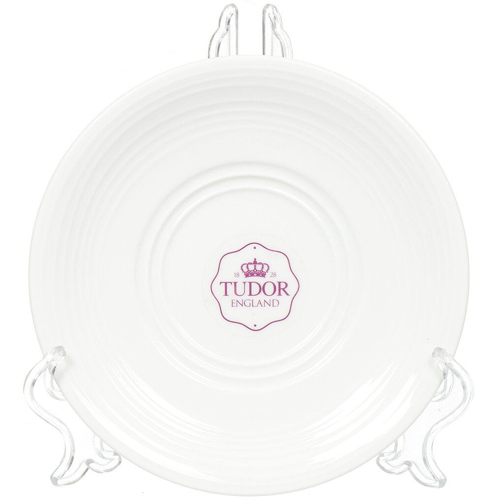 Тарелка десертная, фарфор, 16 см, круглая, Tudor Royal Circle, TU2312