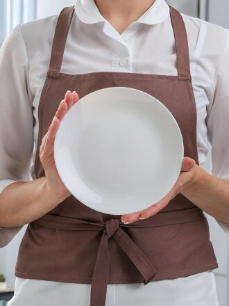 Тарелка десертная, стеклокерамика, 6 шт, 19 см, круглая, Бэль, Daniks, LQP-75