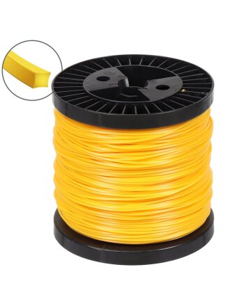 Леска для триммера 3 мм, 150 м, квадрат, Трион