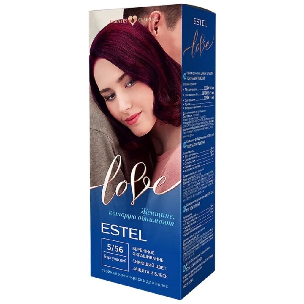 Краска-крем для волос, Estel, Love, 5/56, бургудская, 1150 мл