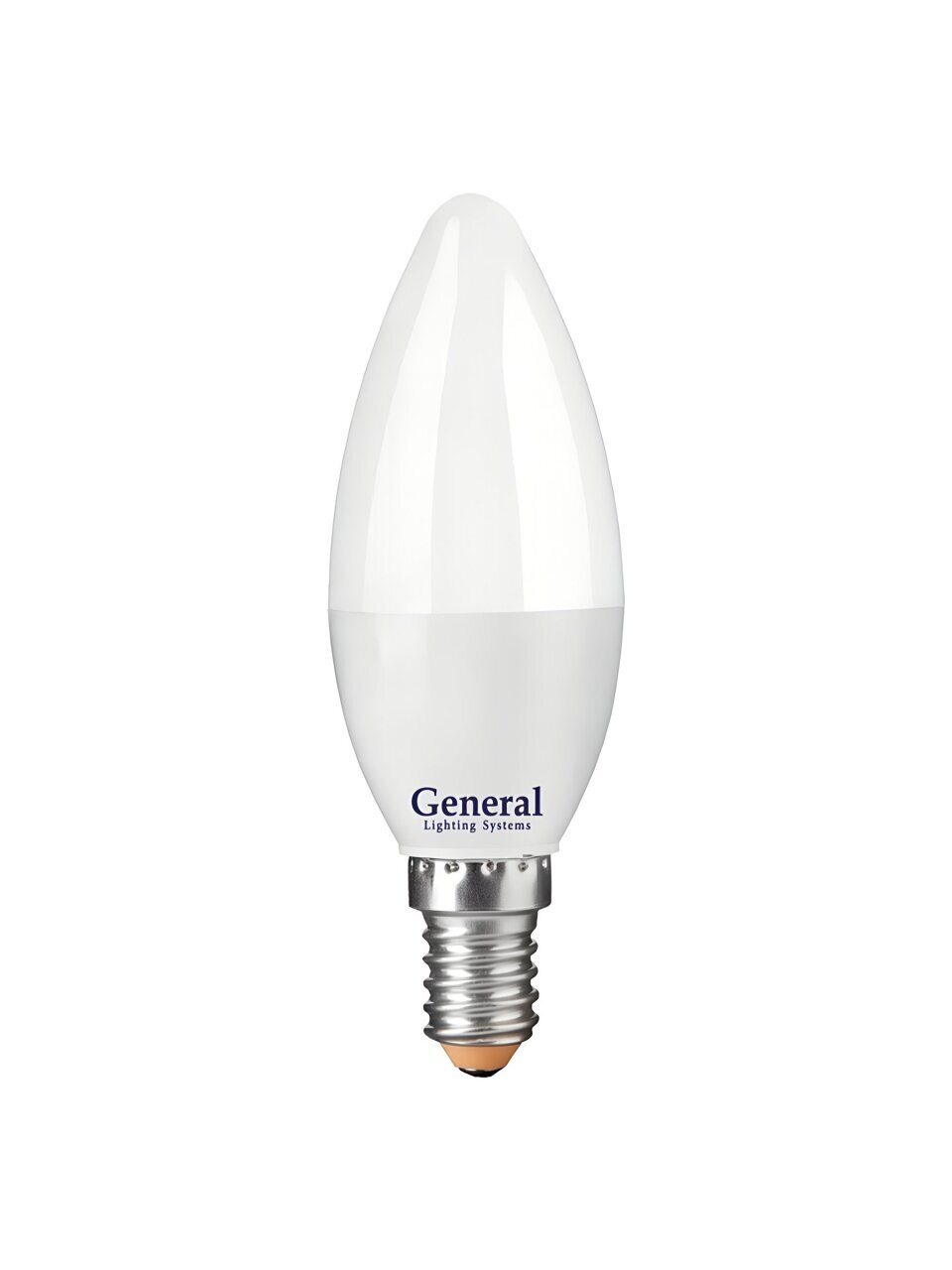 Лампа светодиодная E14, 20 Вт, 230 В, свеча, 6500 К, холодный белый свет, General Lighting Systems, GLDEN-CF, CF, 661475