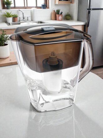 Фильтр-кувшин Барьер, Гранд Нео, для холодной воды, 1 ступ, 4.2 л, антрацит, В015Р00