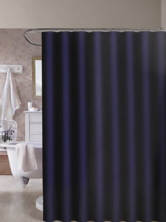 Штора для ванн 180х180 см, полиэстер, Ромбики, синяя, STSC7229D