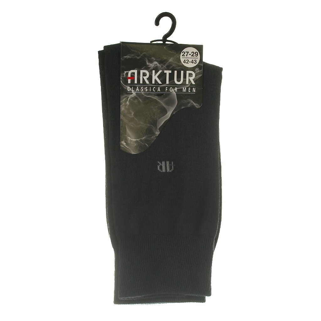 Носки для мужчин, Arktur, темно-серые, р. 42-43, Л203