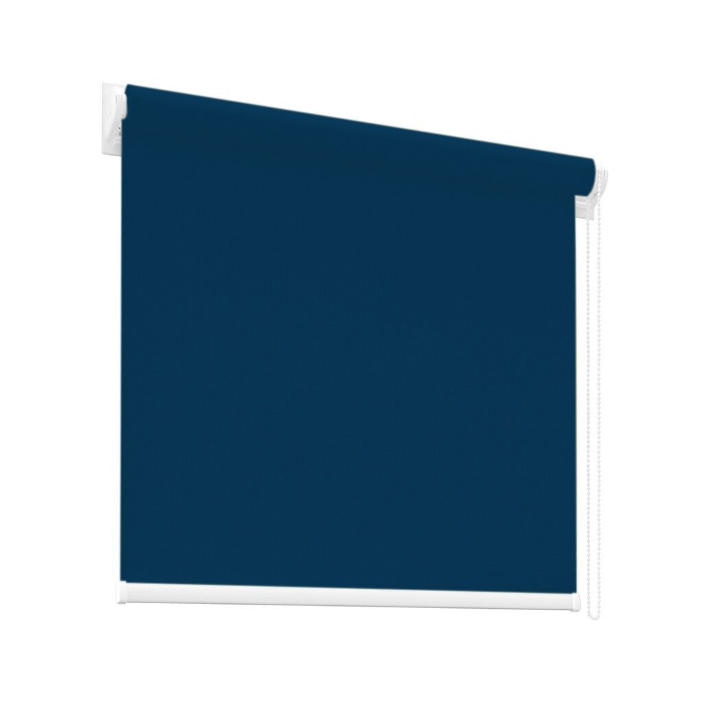 Рулонная штора Блокаут Замша синяя, 60х160 см