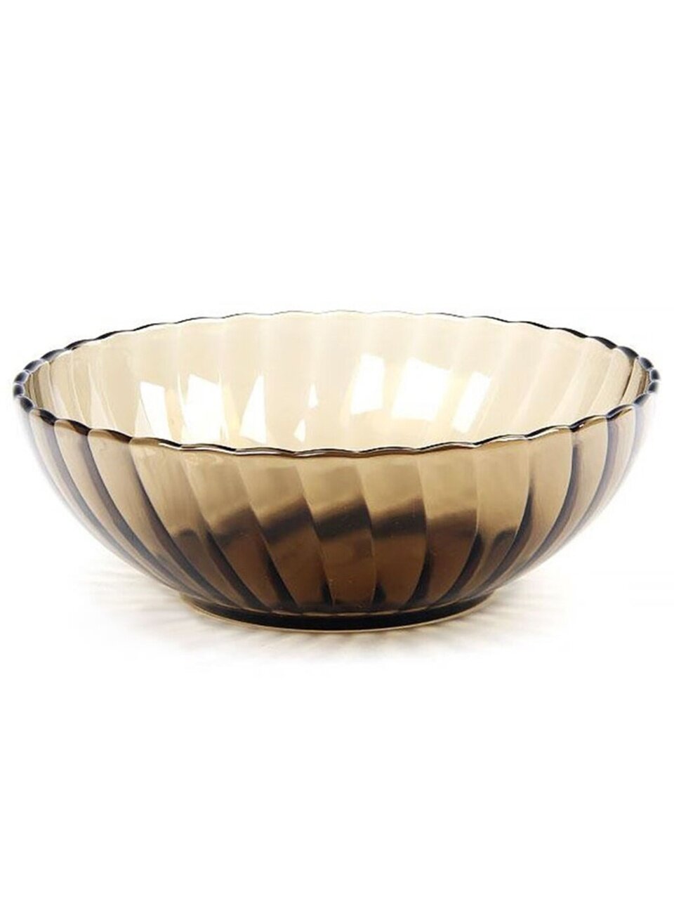 Салатник стекло, круглый, 20х6 см, 0.95 л, Elica, 62095, дымчатый