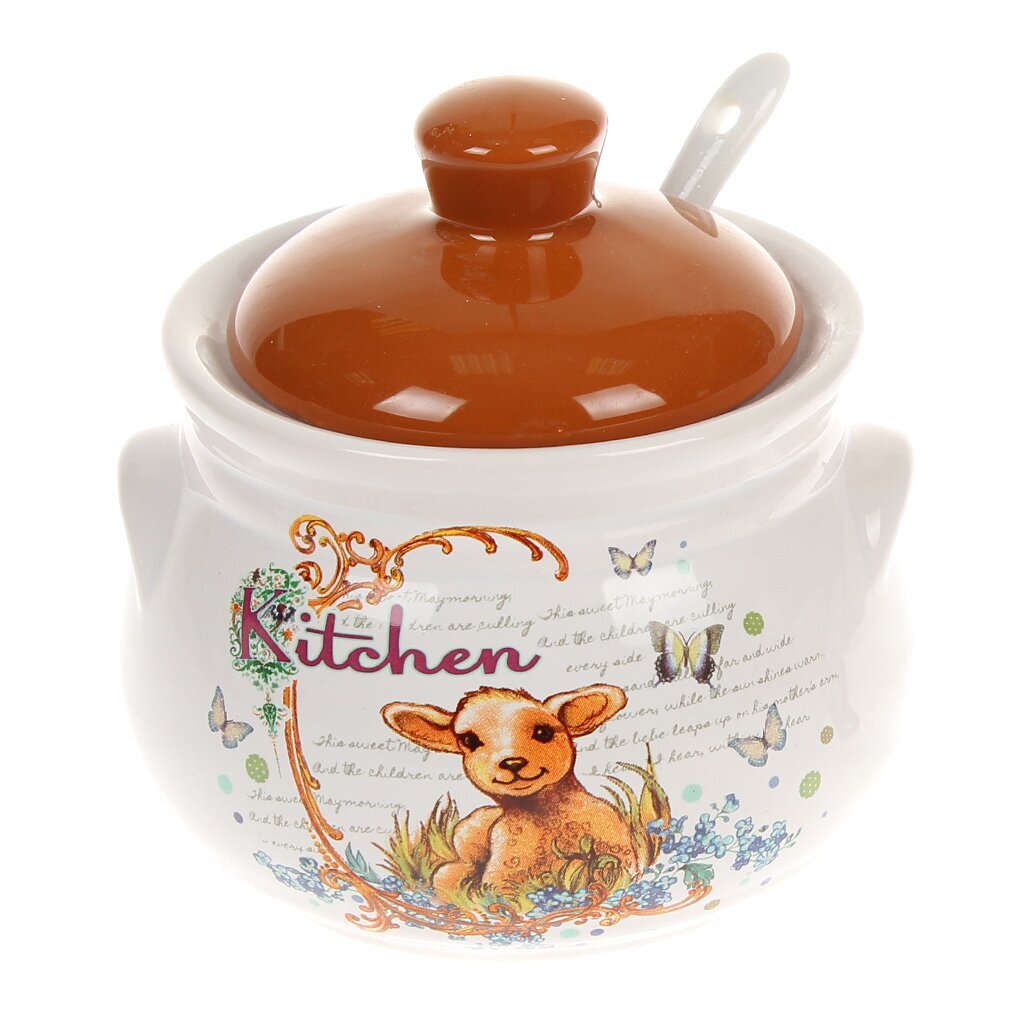 Ф Сахарница 400мл 10*11см Ягненок +подар упак SL0200102