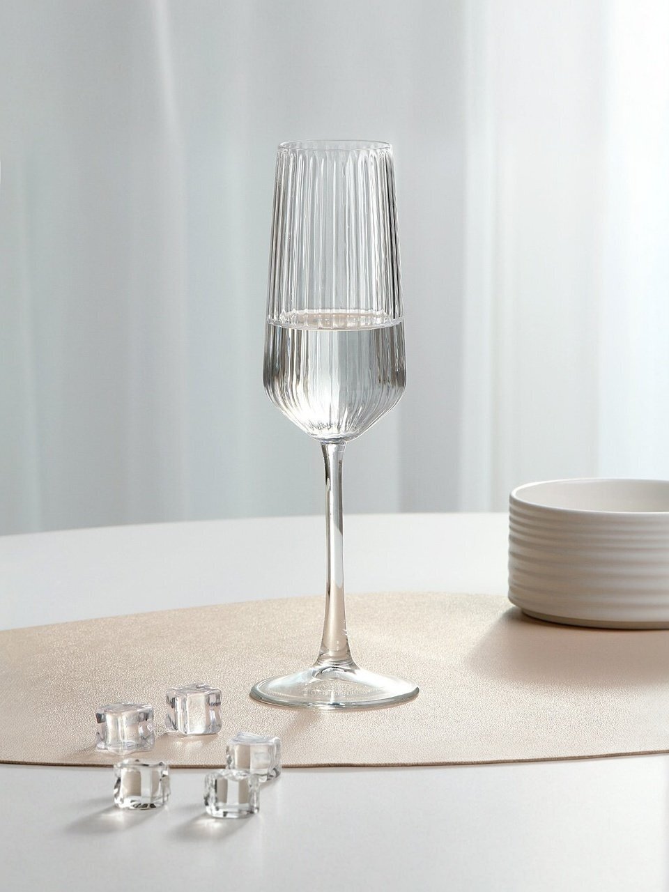Бокал для шампанского, 195 мл, стекло, Pasabahce, Allegra Optik, 440464SLB
