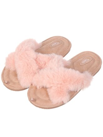 Тапки для женщин, полиэстер, в ассортименте, р. 40, открытые, 4577W-CH-O