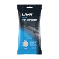 Салфетки влажные Lavr, 30 шт, для стекол и зеркал, Ln1786