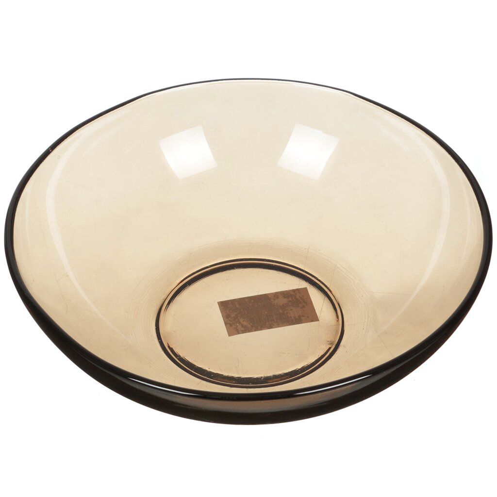 Тарелка суповая, стекло, 19 см, круглая, Basilico, 62070, дымчатая