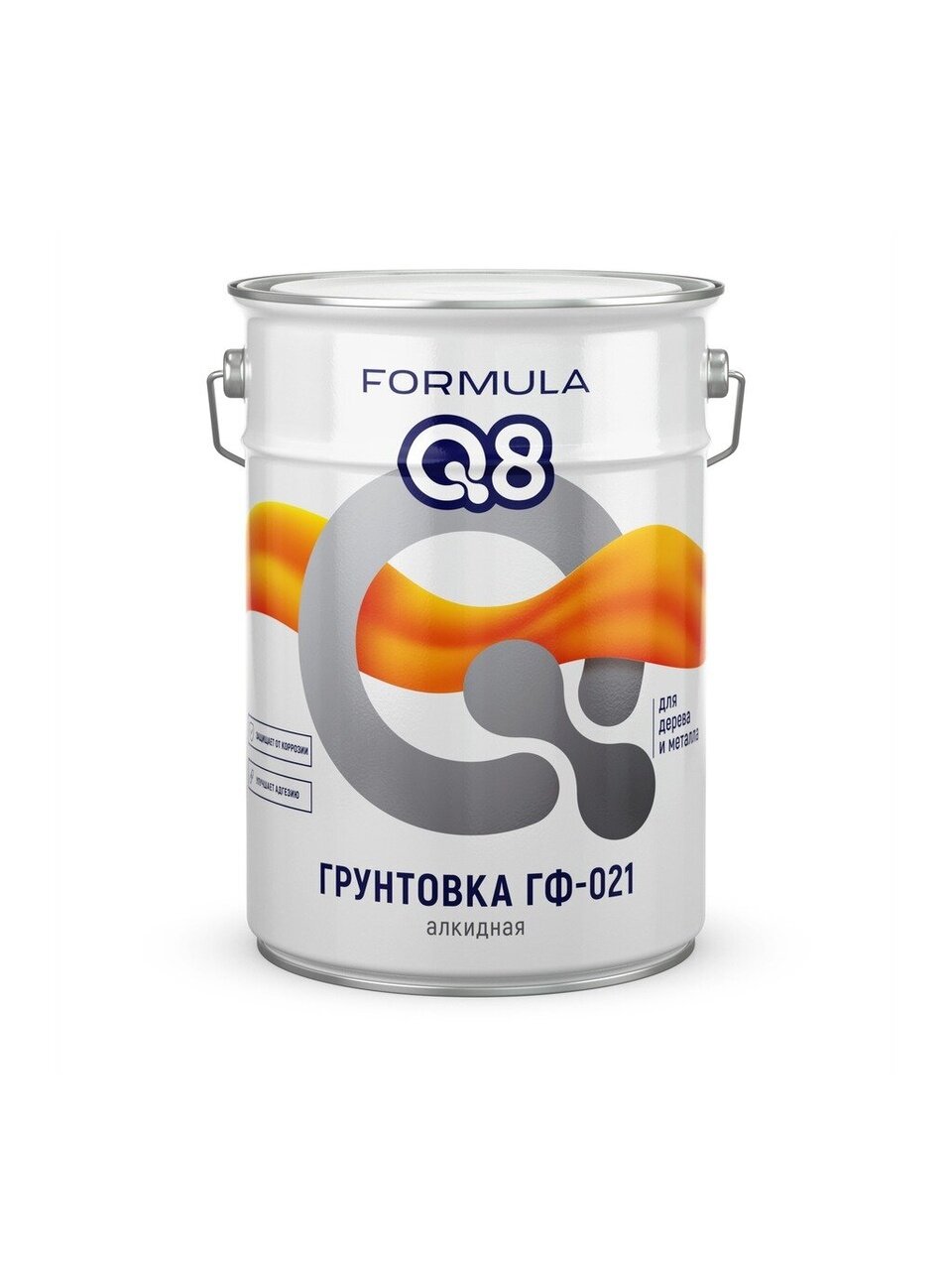 Грунтовка алкидная, Formula Q8, ГФ-021, серая, 10 кг