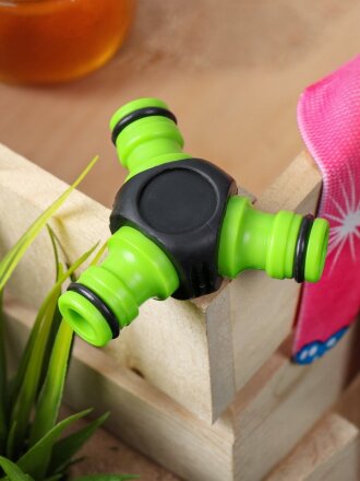 Распределитель для шланга быстросъемный, 3-х канальный, Grandy, JS-3027