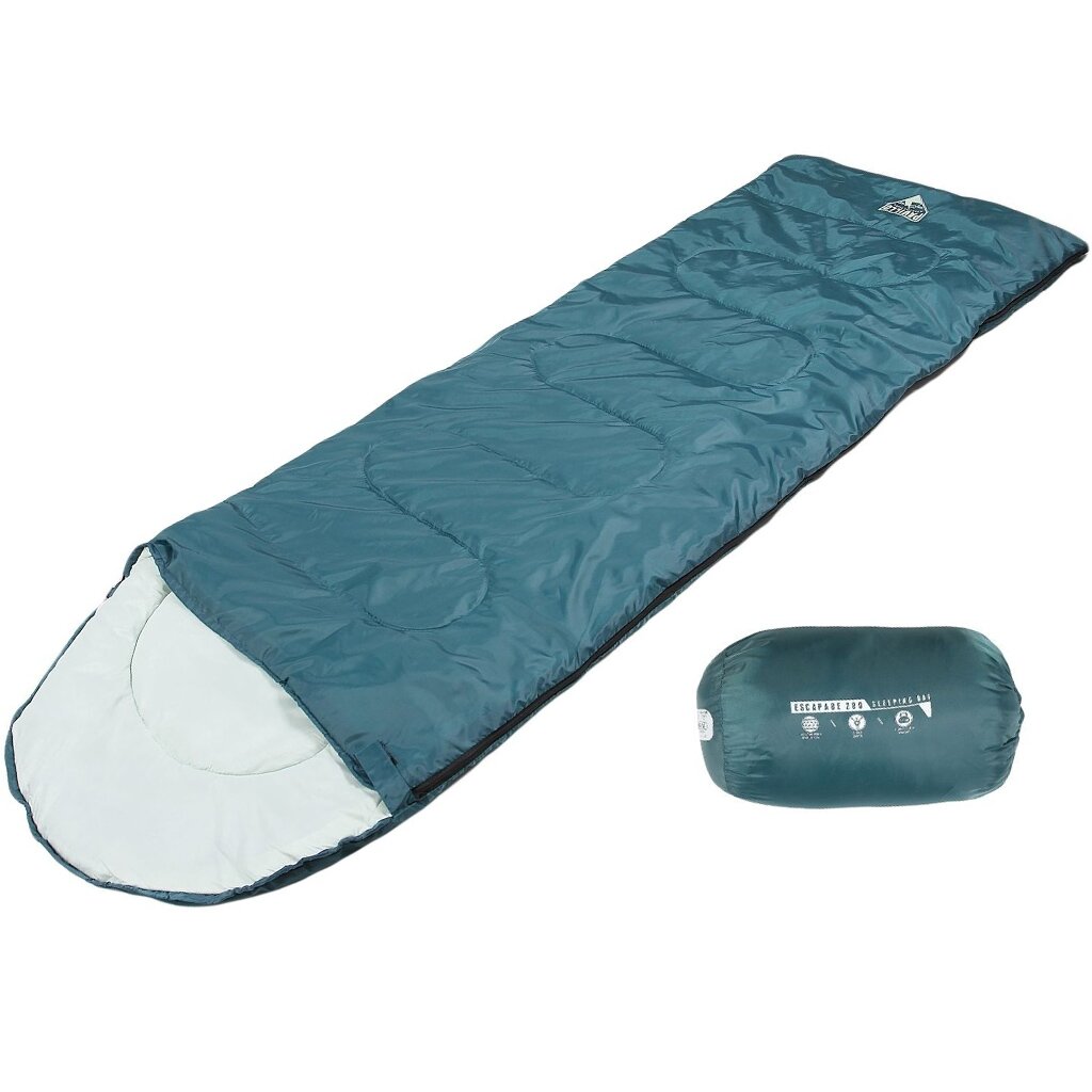 Спальный мешок одеяло, 185+35х75 см, 5 °C, 9 °C, полиэстер, синтетика, Bestway, Escapade 200, 68048