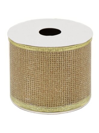 Лента декоративная полиэстер, 270х6.3 см, золото, Y4-4197