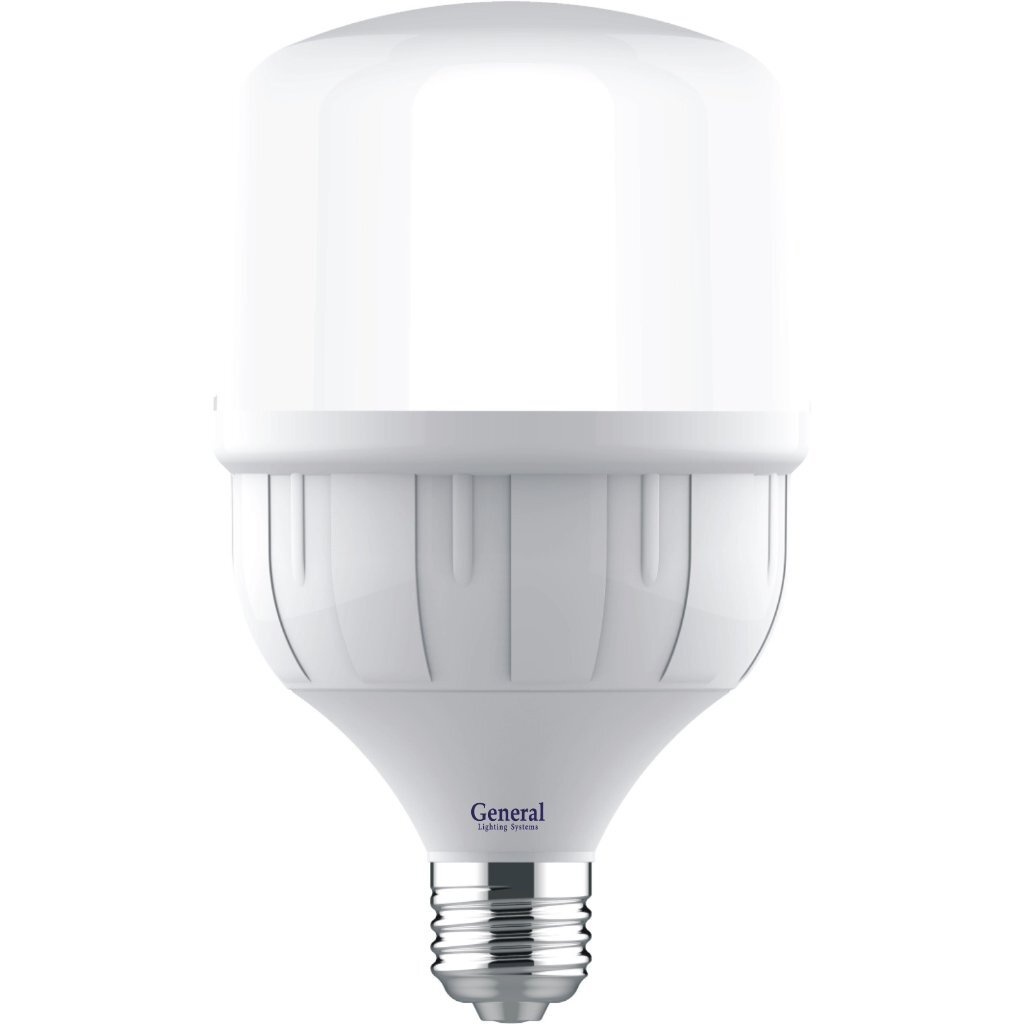 Лампа светодиодная E27, 40 Вт, 230 В, 6500 К, свет холодный белый, General Lighting Systems, GLDEN-HPL, высокомощный лампа светодиодная gx53 8 вт 75 вт таблетка 4000 к свет холодный белый онлайт