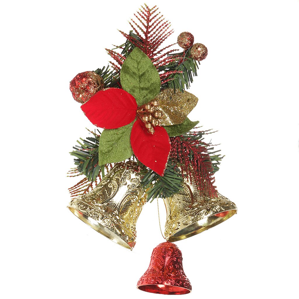 Елочное украшение Monte Christmas, Колокольчики, 16х6.5х25 см, 2 цвета, N6140442