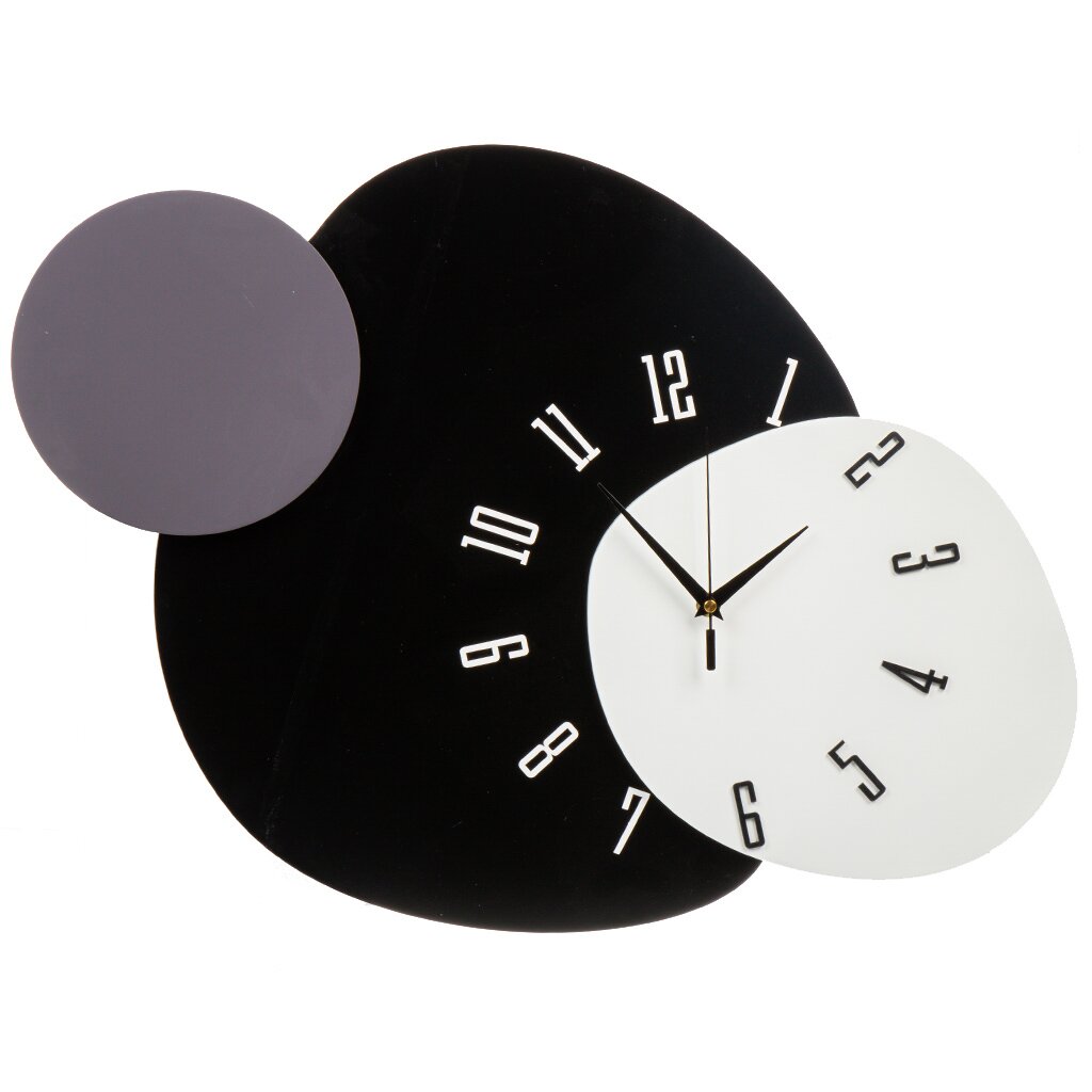Часы настенные, 54х48 см, МДФ, Y6-10671 топ бренд роскошные мужские часы мода квадратные часы мужчины повседневные спортивные водонепроницаемые часы с двойным дисплеем