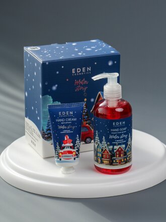 Набор подарочный для женщин, Eden, Winter story BLUE №2, крем для рук 50 мл, мыло жидкое 245 мл