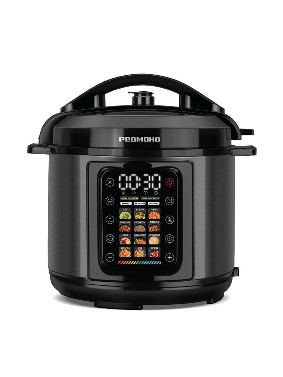 Мультиварка-скороварка Редмонд, MP111, 14 программ, 6 л, 1000 Вт, антипригарное покрытие чаши, сенсорная